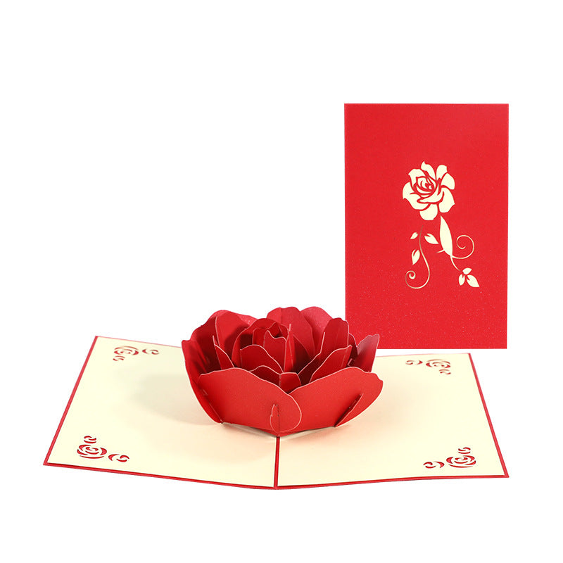 Love Rose 3D Greeting Cards