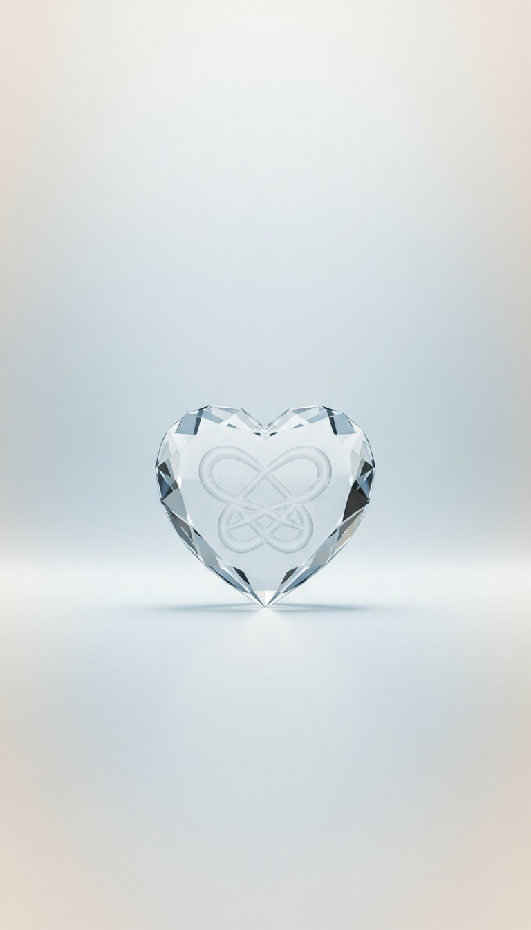 Heart-Shaped Crystal Keepsake with Custom Engraving
