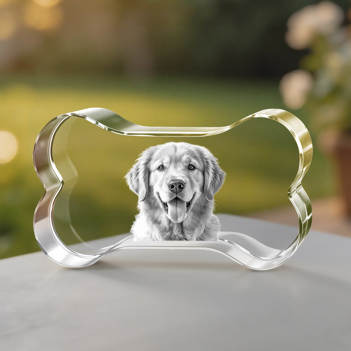 3D Crystal Bone Personalized Memorial Gift