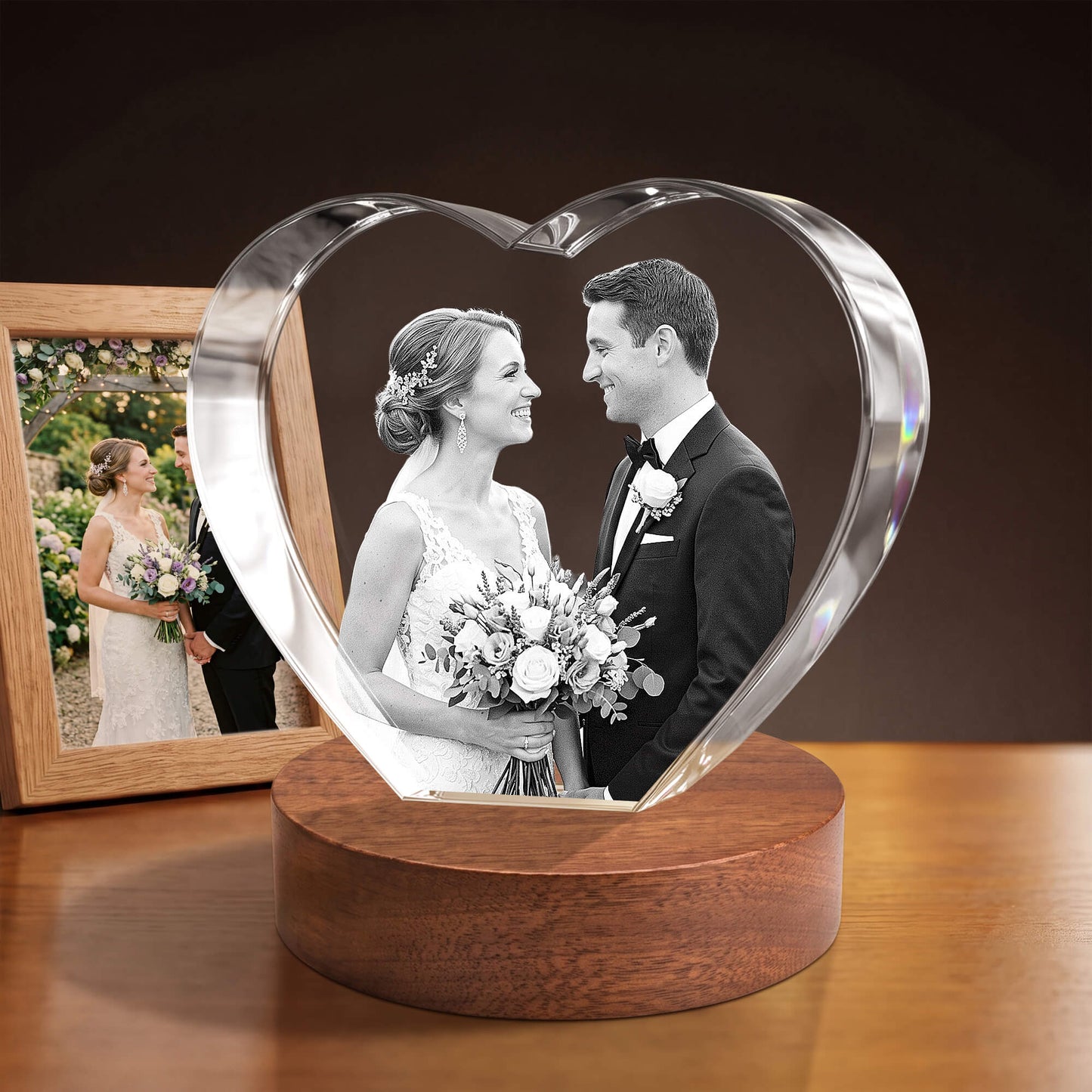 3D Crystal Heart Personalized Graduation Gift