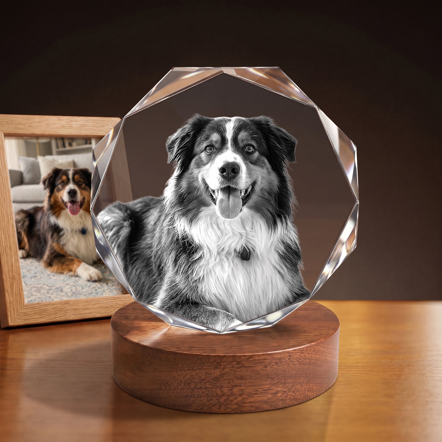 3D Crystal Octagon Personalized Graduation Gift