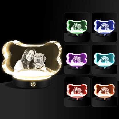 3D Crystal Bone Personalized Memorial Gift