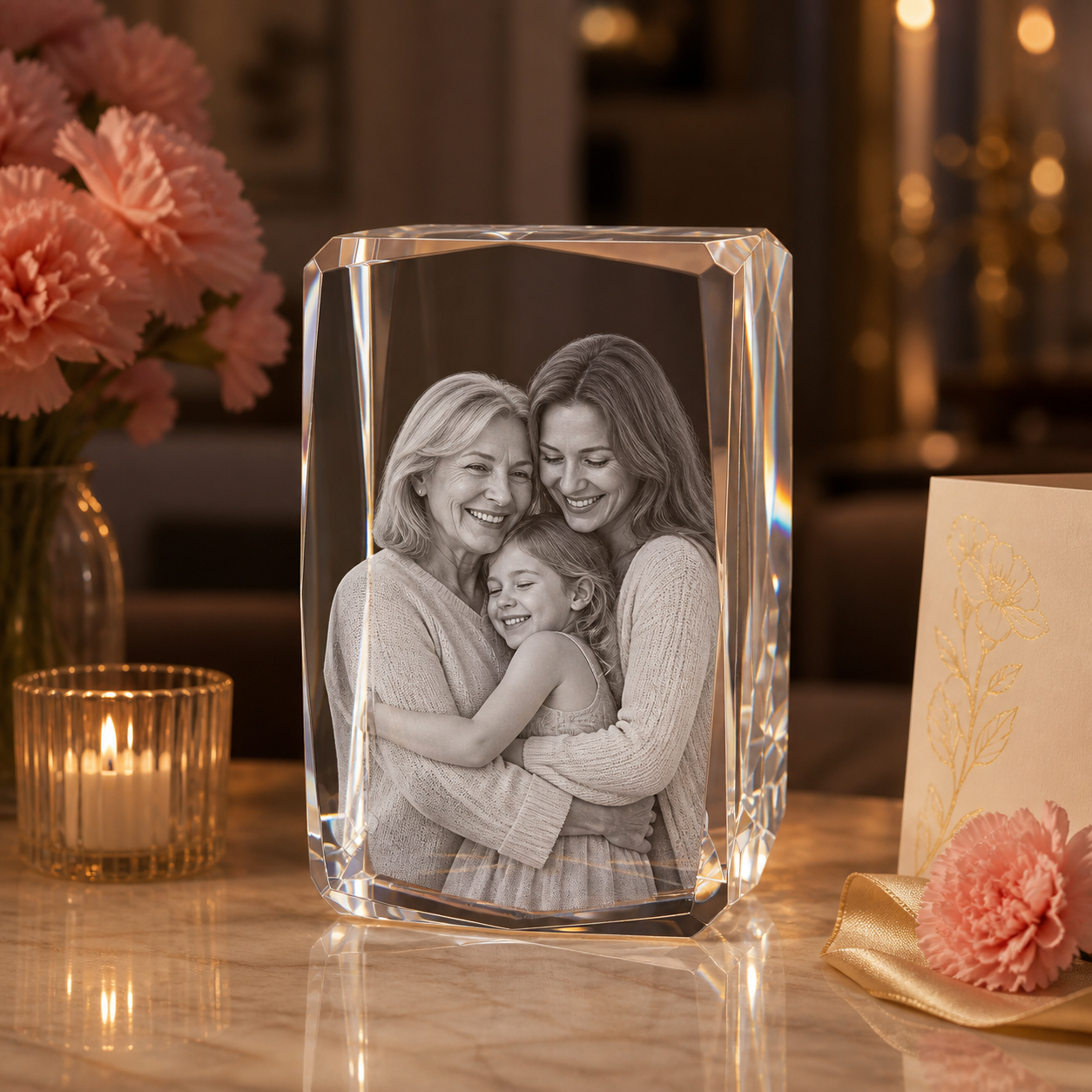 3D Crystal 24-Faceted Mother's Day Gift for Mom lifestyle image 2