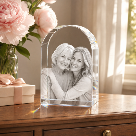 3D Crystal Arch Mother's Day Gift for Mom lifestyle image 1