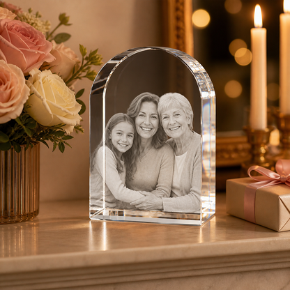 3D Crystal Arch Mother's Day Gift for Mom lifestyle image 2
