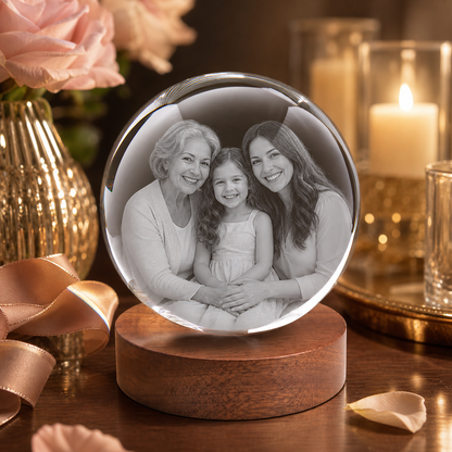 3D Crystal Ball Mother's Day Gift for Mom lifestyle image 2