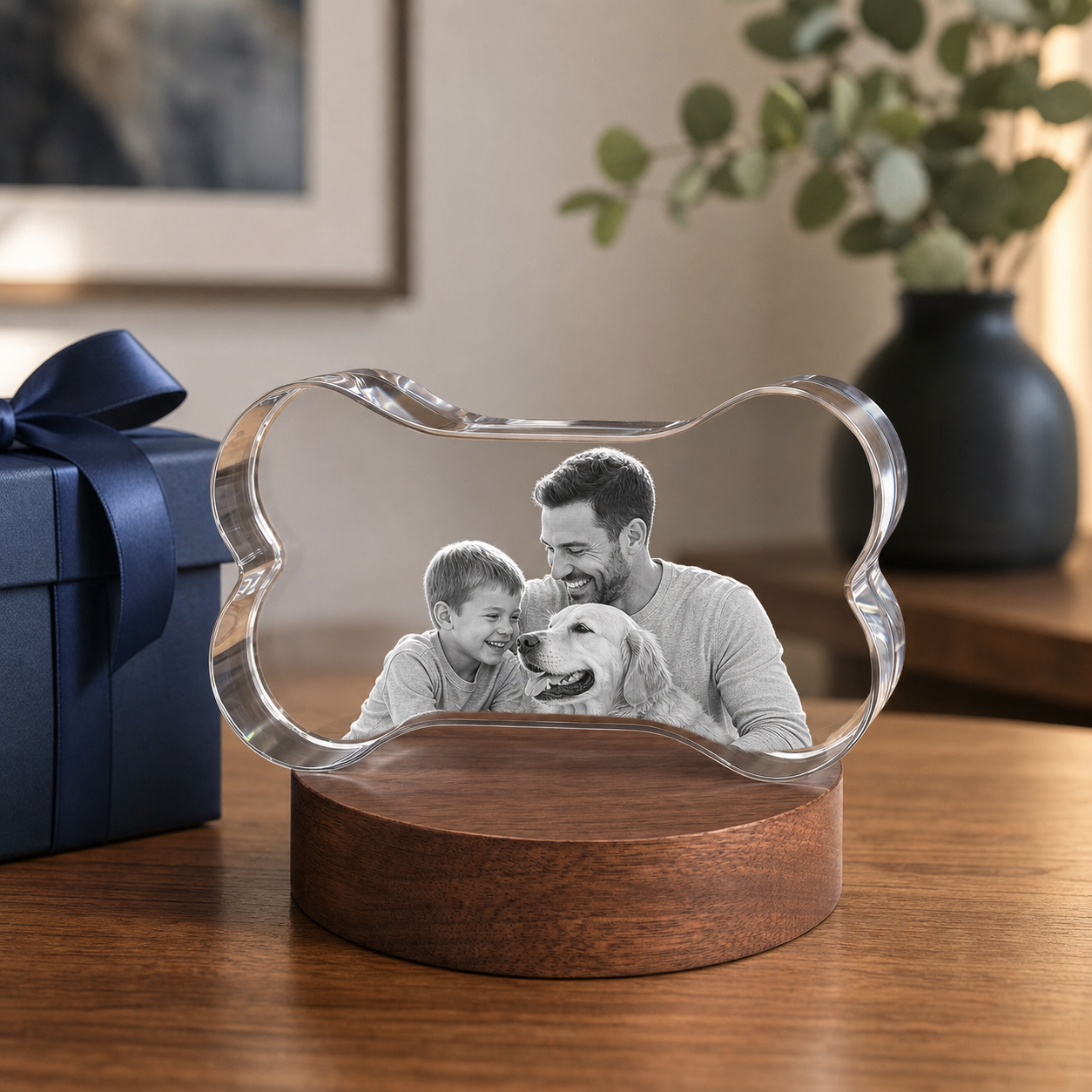 3D Crystal Bone Father's Day Gift for Dad lifestyle image 1