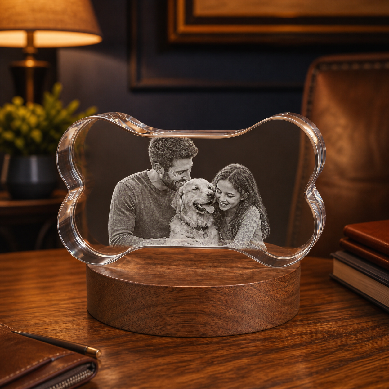 3D Crystal Bone Father's Day Gift for Dad lifestyle image 2