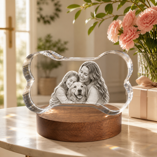 3D Crystal Bone Mother's Day Gift for Mom lifestyle image 1