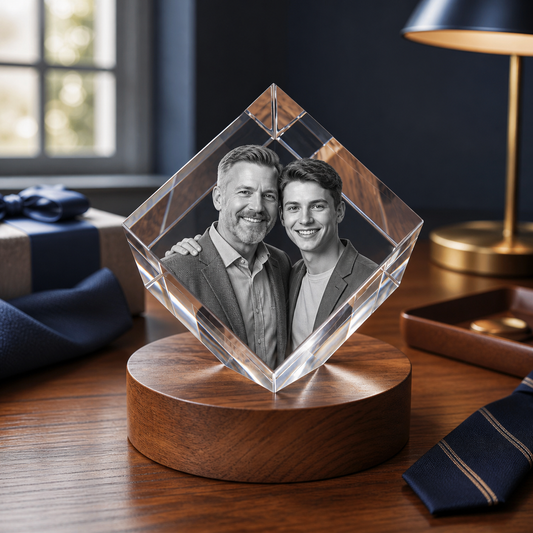 3D Crystal Diamond Father's Day Gift for Dad lifestyle image 1
