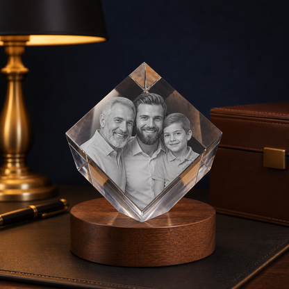 3D Crystal Diamond Father's Day Gift for Dad lifestyle image 2