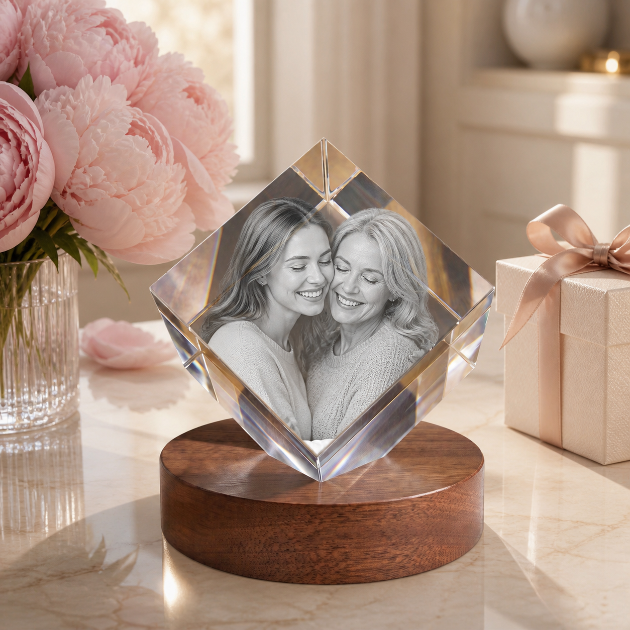 3D Crystal Diamond Mother's Day Gift for Mom lifestyle image 1