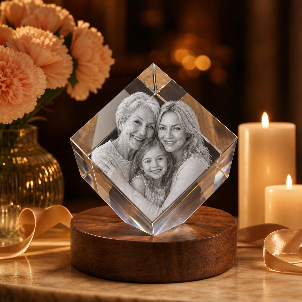3D Crystal Diamond Mother's Day Gift for Mom lifestyle image 2