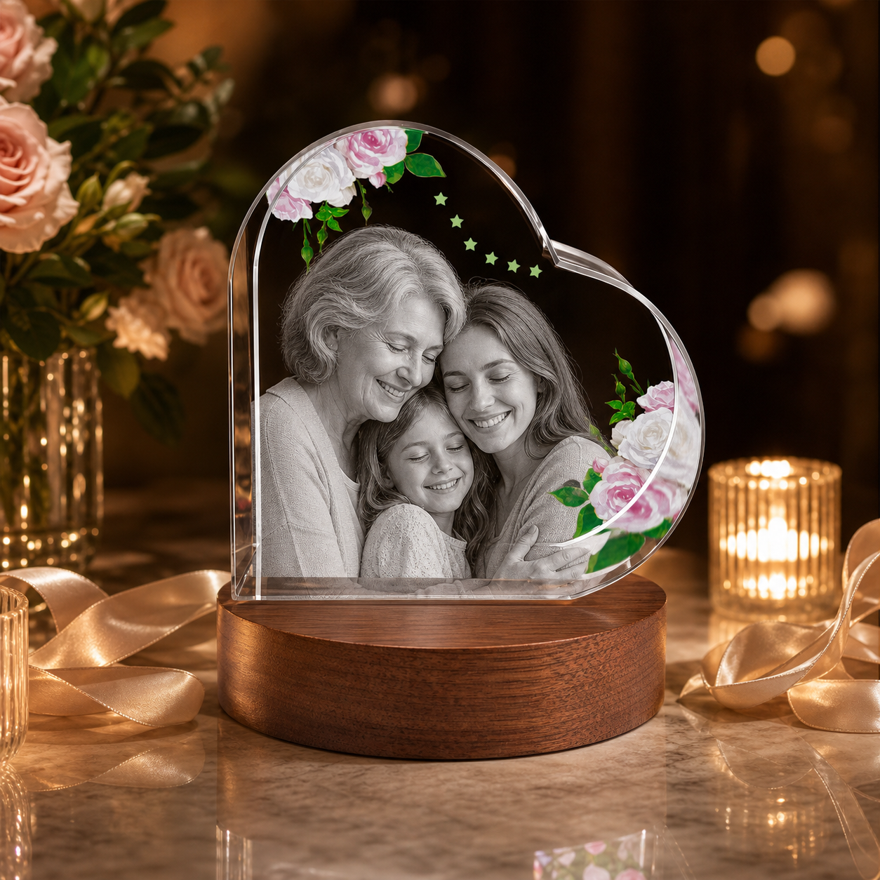 3D Crystal Special Heart Mother's Day Gift for Mom lifestyle image 2
