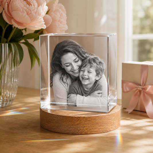 3D Crystal Square Mother's Day Gift for Mom lifestyle image 1