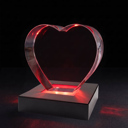 Black Square LED Crystal Base