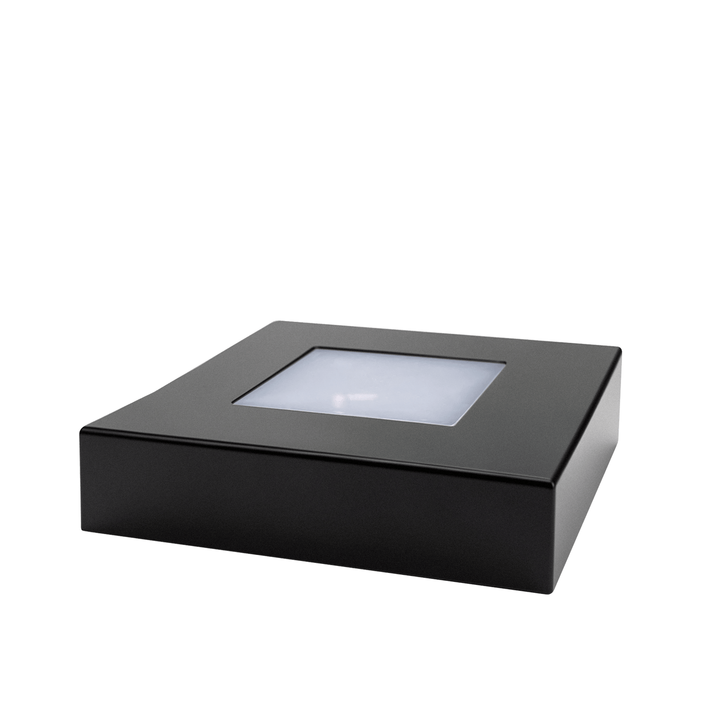 Black Square LED Crystal Base