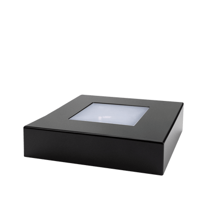 Black Square LED Crystal Base