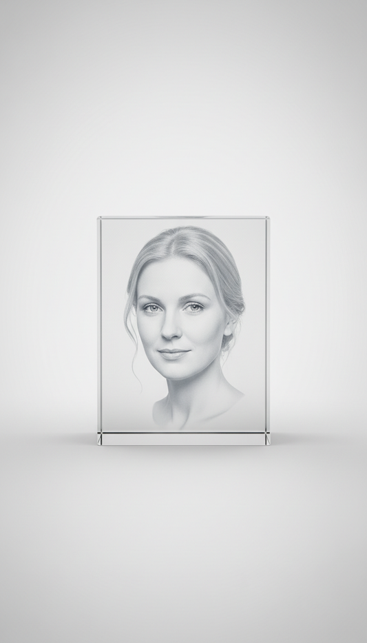 Rectangular Portrait Crystal Keepsake