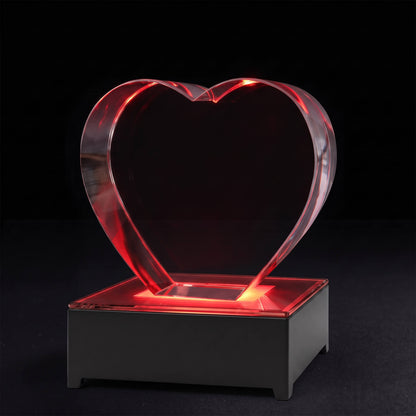 Black Rectangular LED Crystal Base