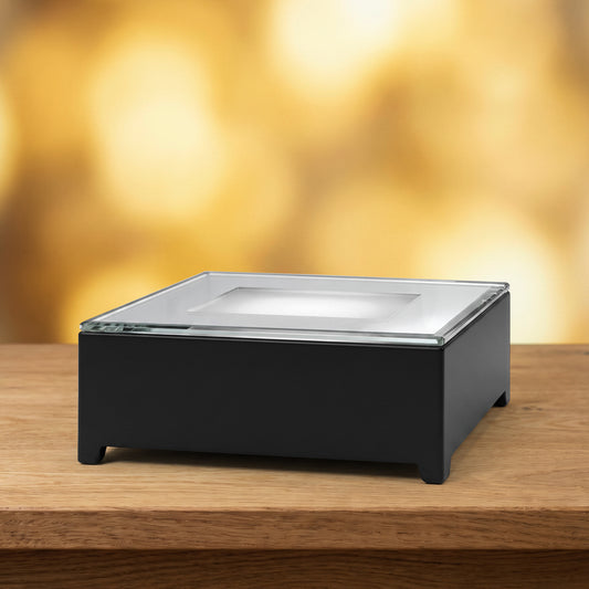 Black Rectangular LED Crystal Base