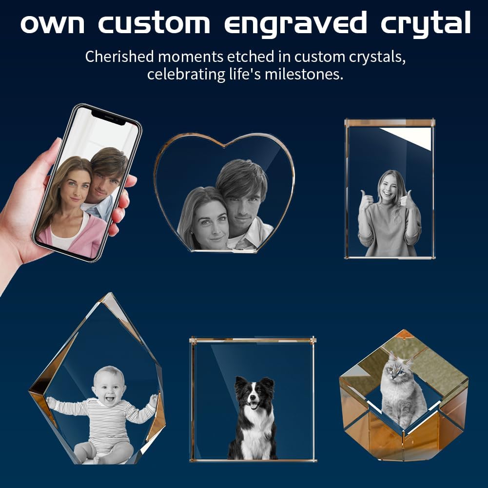 3D Crystal Iceberg Personalized Graduation Gift
