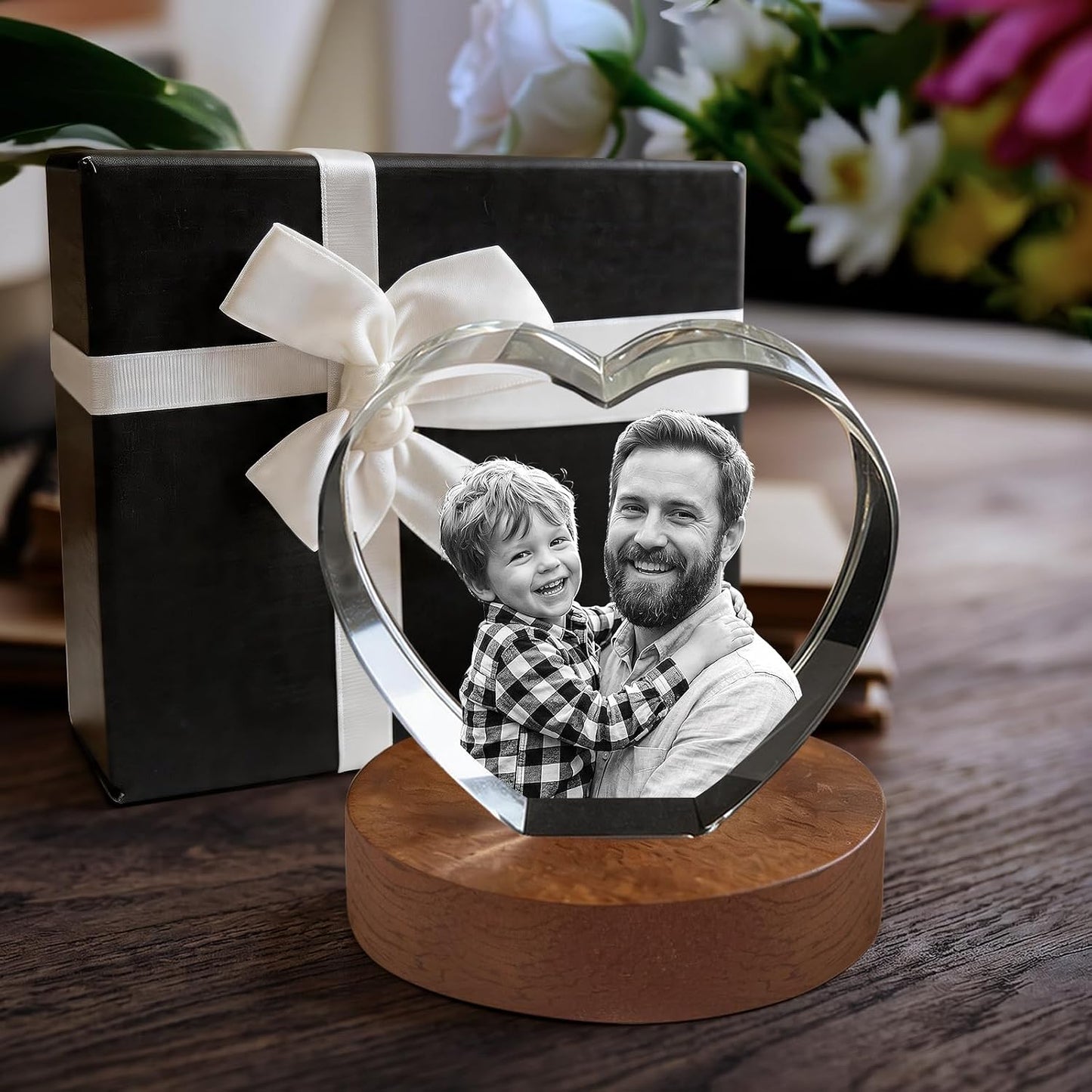 3D Crystal Heart Personalized Graduation Gift