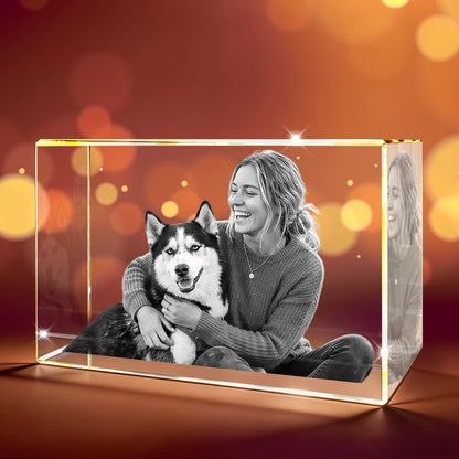 3D Crystal Rectangle Personalized Graduation Gift