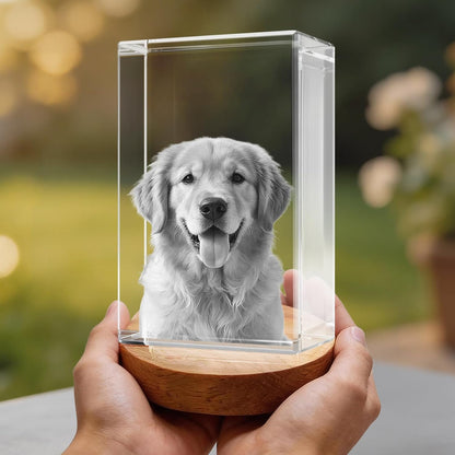 3D Crystal Rectangle Personalized Graduation Gift