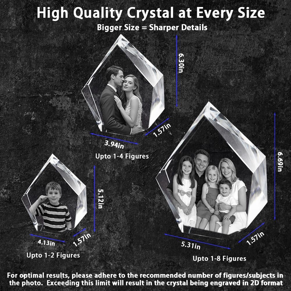 3D Crystal Iceberg Personalized Graduation Gift