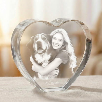3D Crystal Heart Personalized Graduation Gift