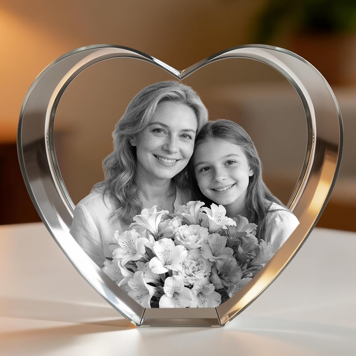 3D Crystal Heart Personalized Graduation Gift