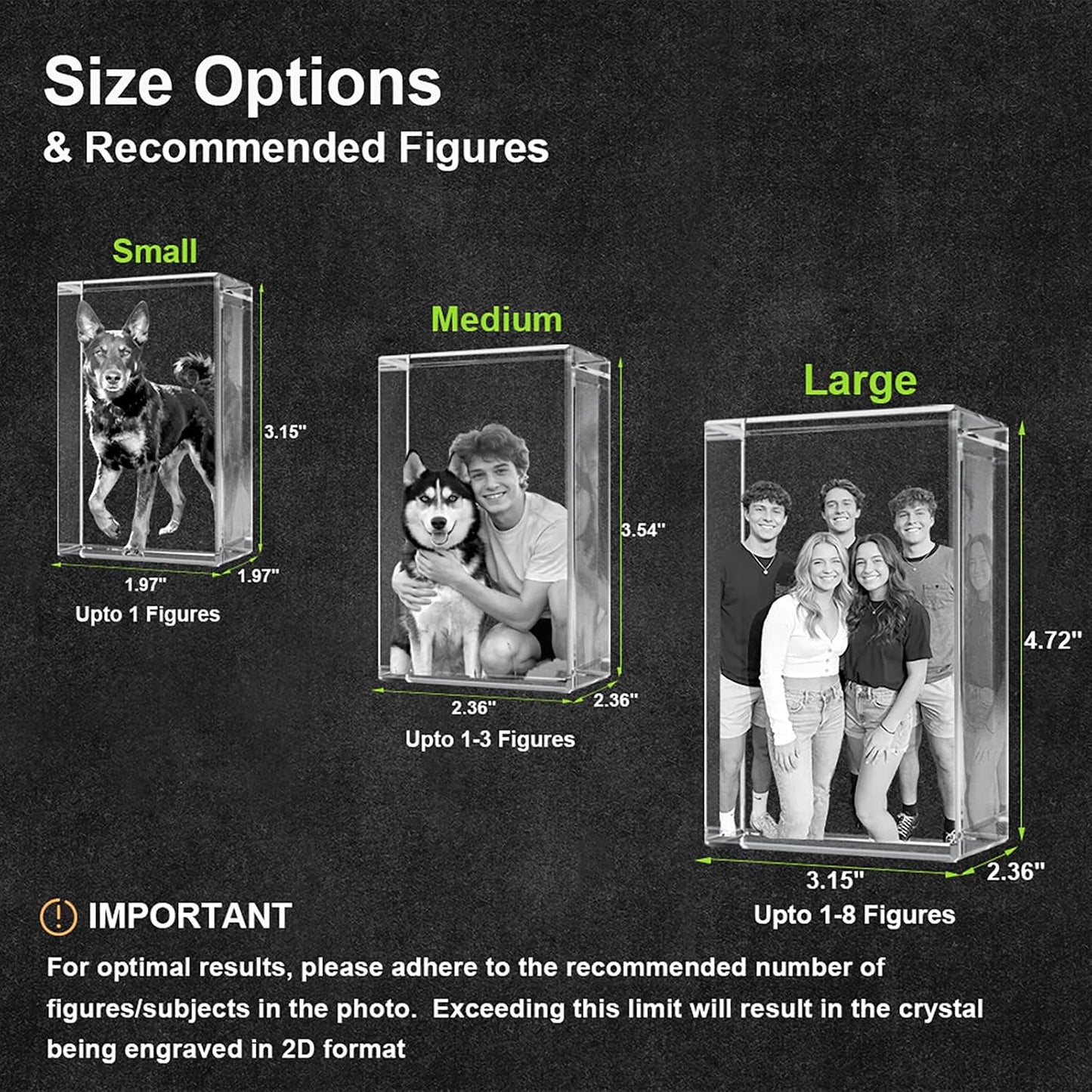 3D Crystal Rectangle Personalized Graduation Gift