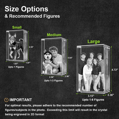 3D Crystal Rectangle Personalized Graduation Gift