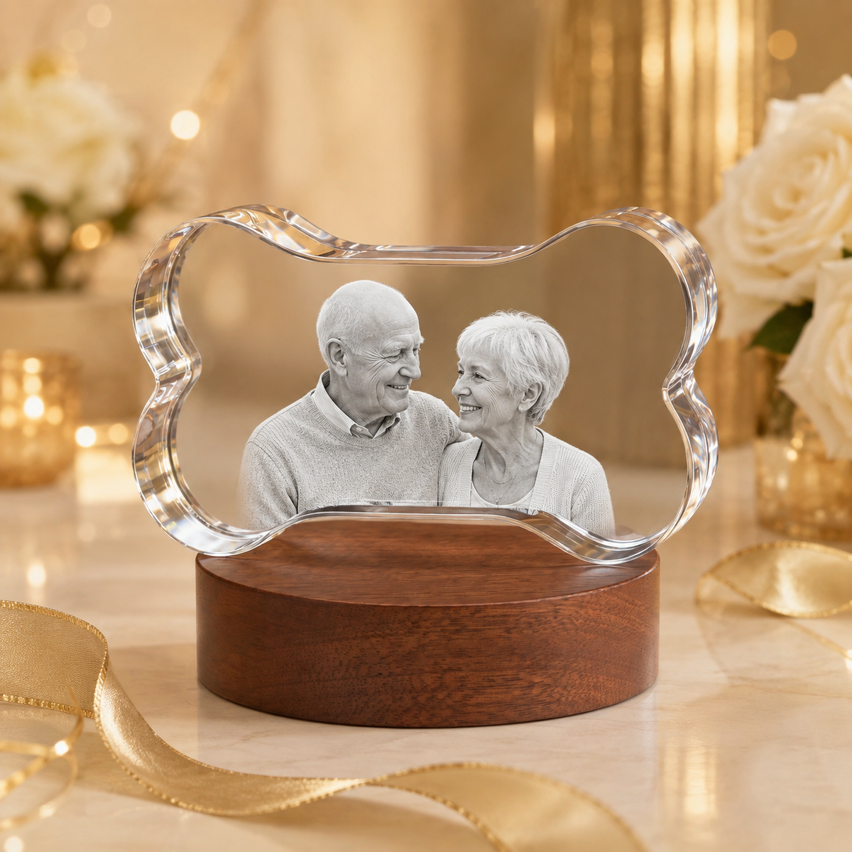 3d crystal bone personalized anniversary gift secondary image