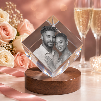 3d crystal diamond personalized anniversary gift secondary image