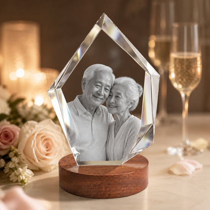 3d crystal iceberg personalized anniversary gift secondary image