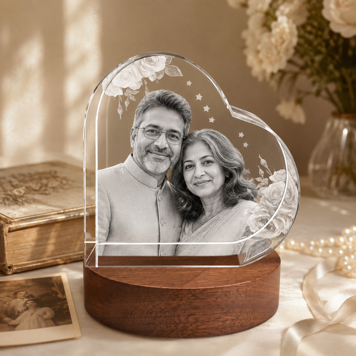 3d crystal special heart personalized anniversary gift secondary image