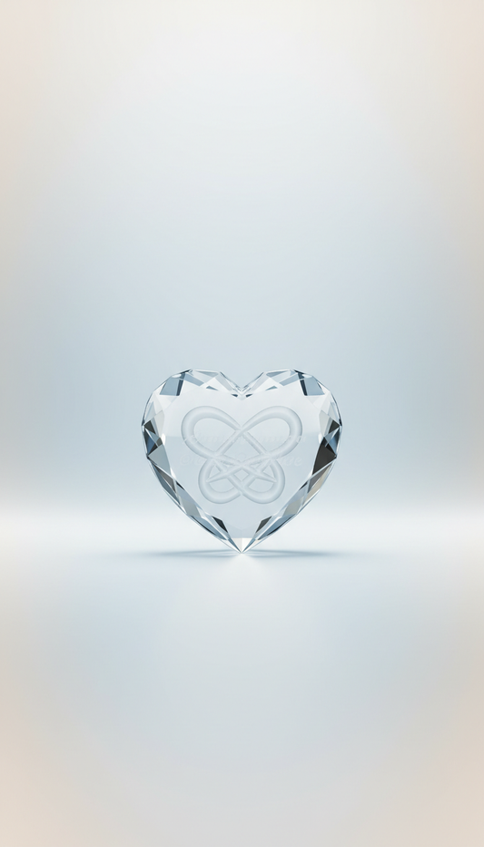 Heart-Shaped Crystal Keepsake with Custom Engraving