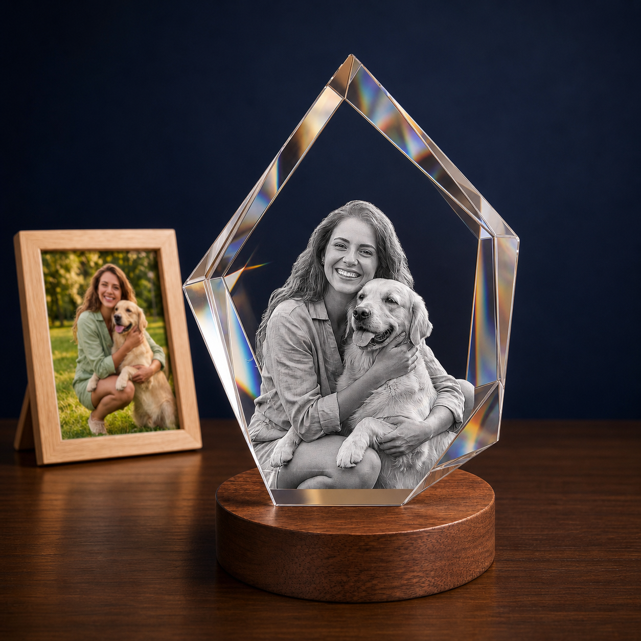 3D Crystal Iceberg Personalized Graduation Gift