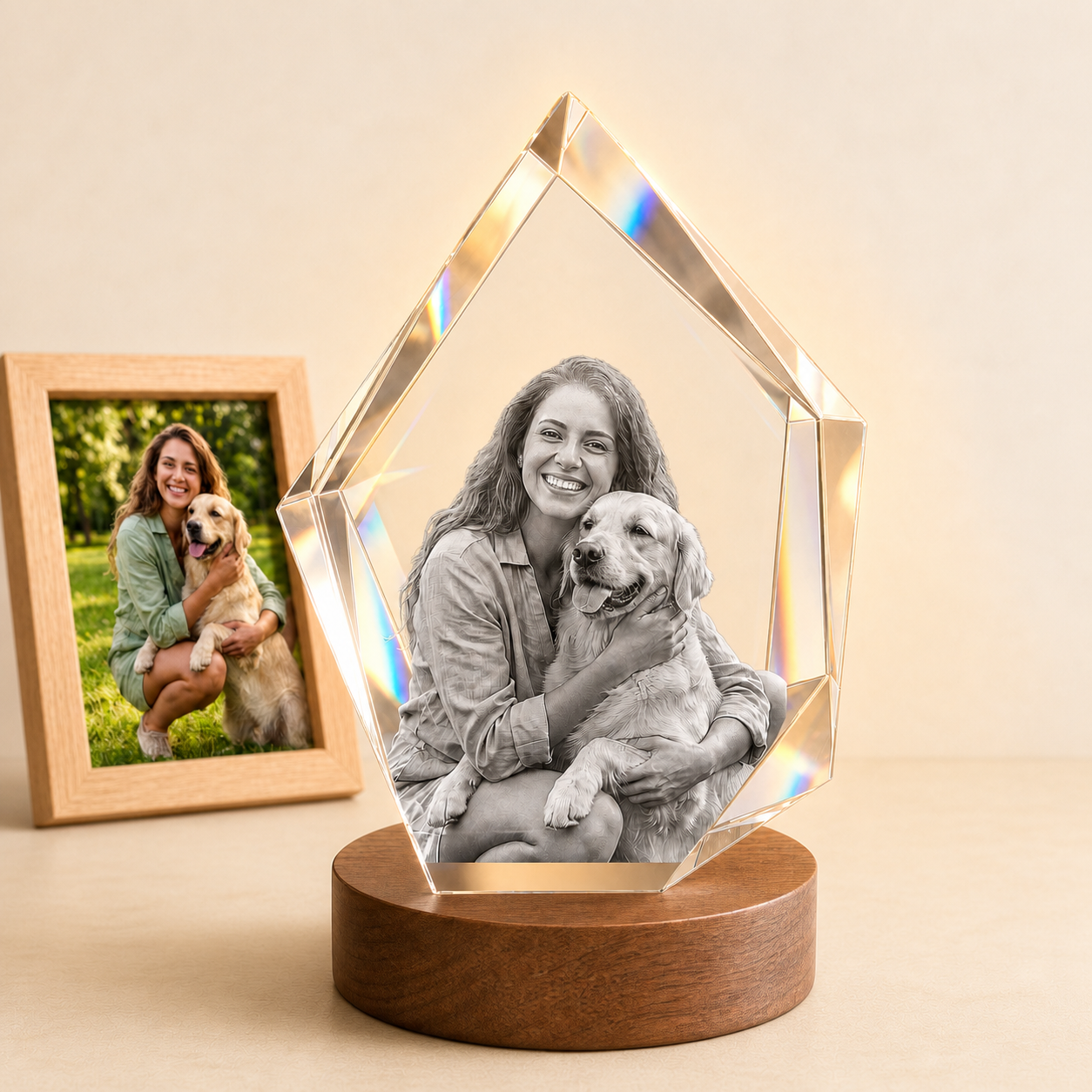 3D Crystal Iceberg Personalized Graduation Gift