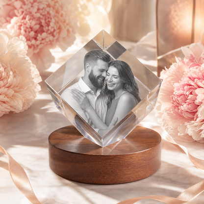 3D Crystal Diamond Personalized Valentine's Day Gift lifestyle image 2