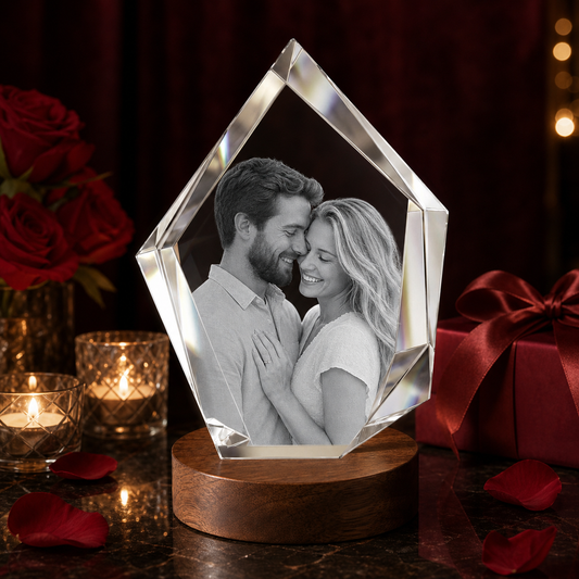 3D Crystal Iceberg Personalized Valentine's Day Gift lifestyle image 1