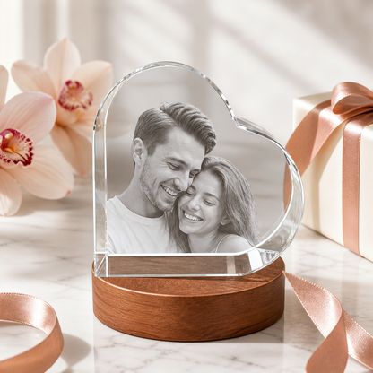3D Crystal Special Heart Personalized Valentine's Day Gift lifestyle image 2
