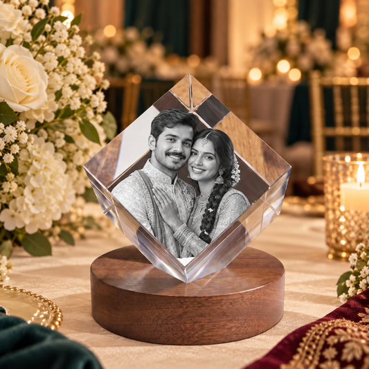 3d crystal diamond personalized wedding gift hero image