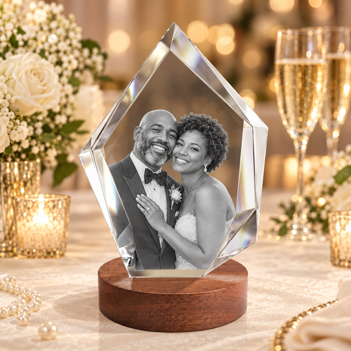 3d crystal iceberg personalized wedding gift hero image
