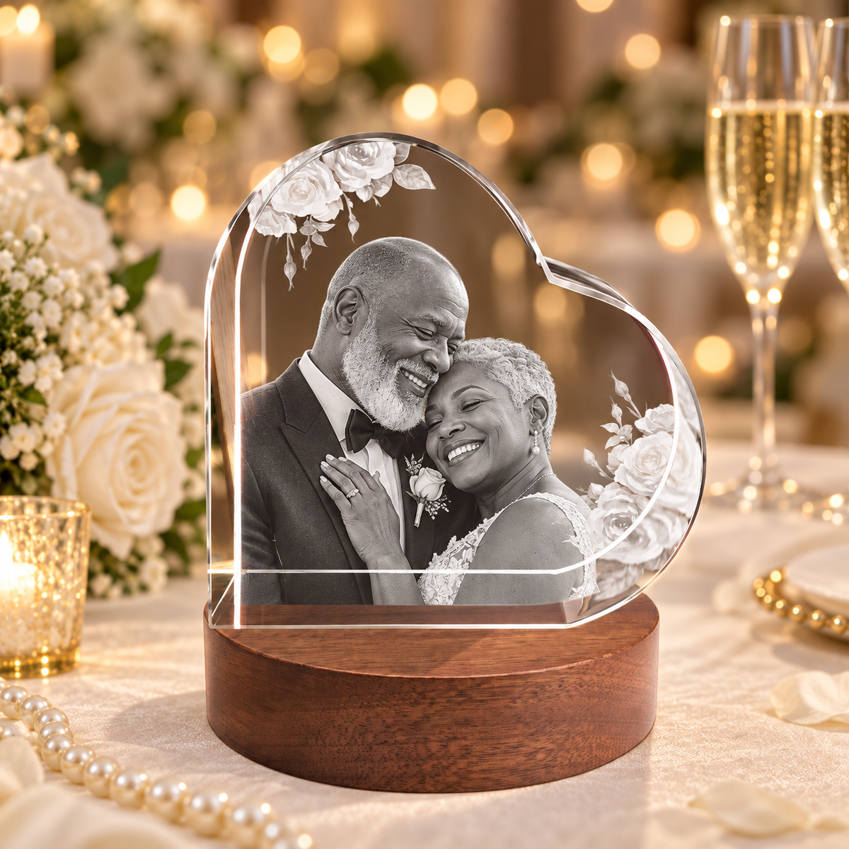 3d crystal special heart personalized wedding gift hero image