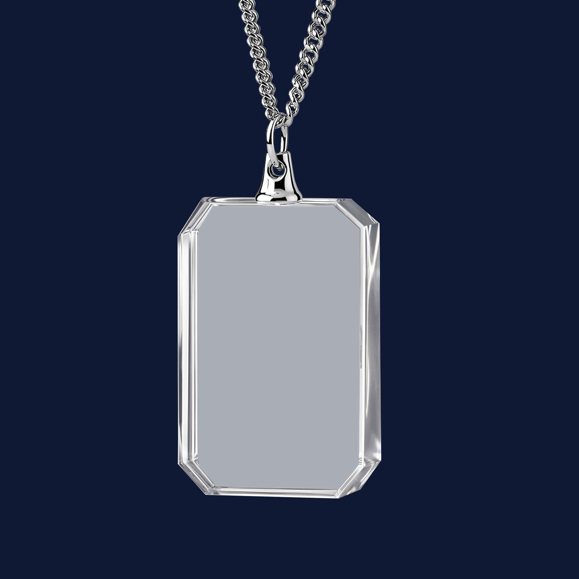 Necklace Rectang 3D personalization preview