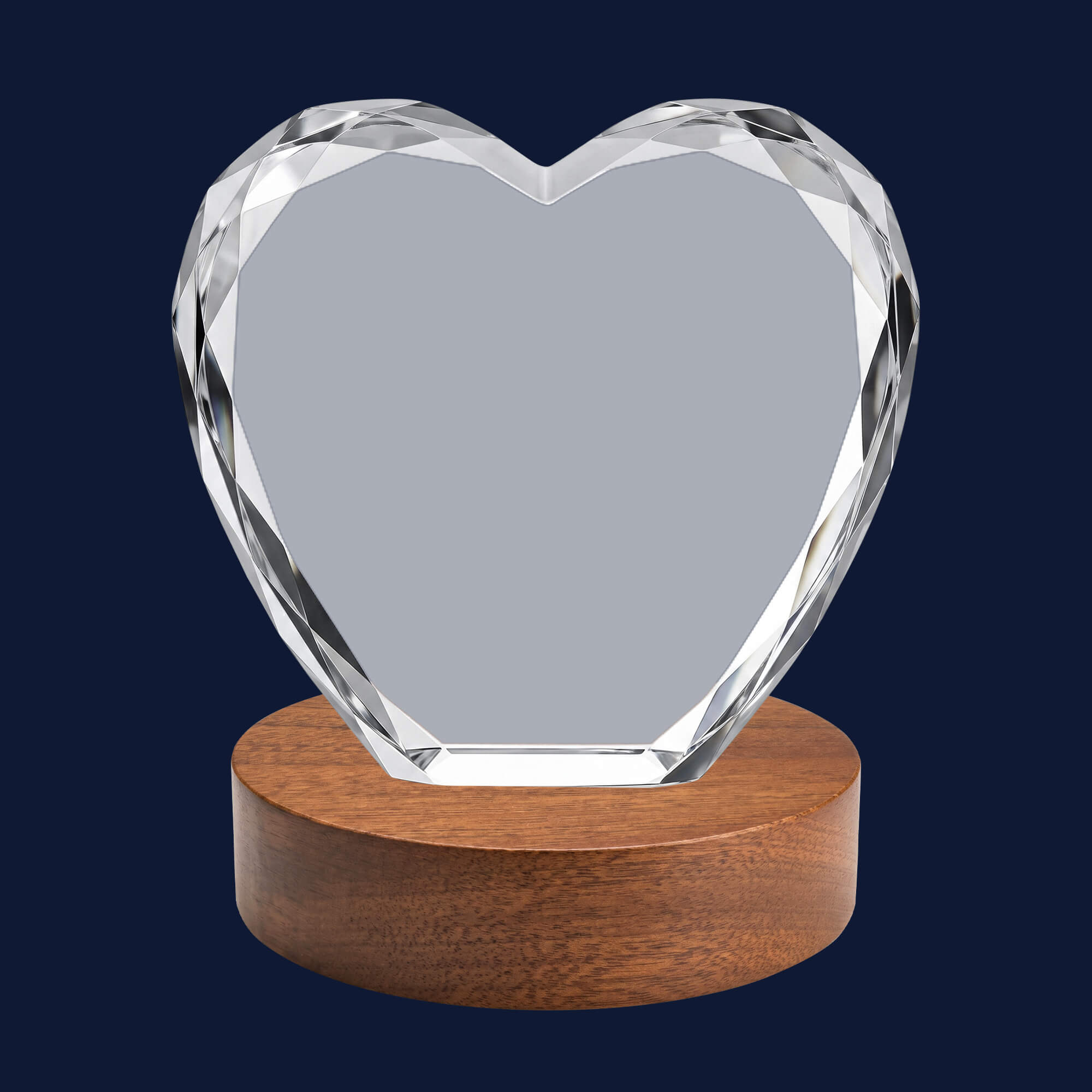 3D Crystal New Heart personalization preview