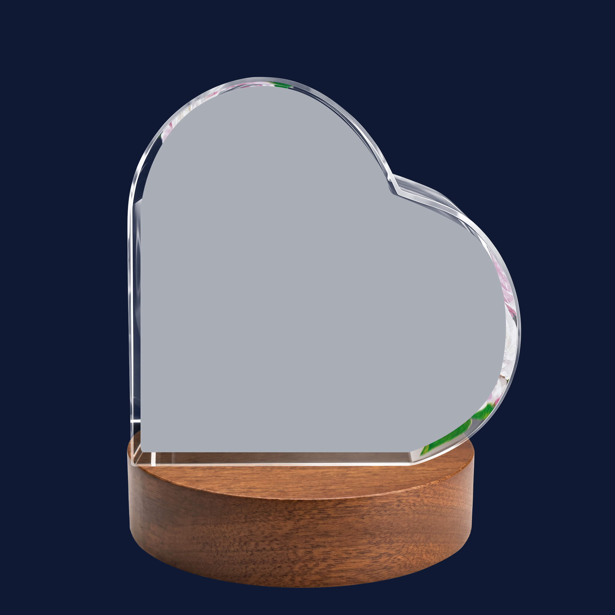 3D Crystal Special Heart personalization preview
